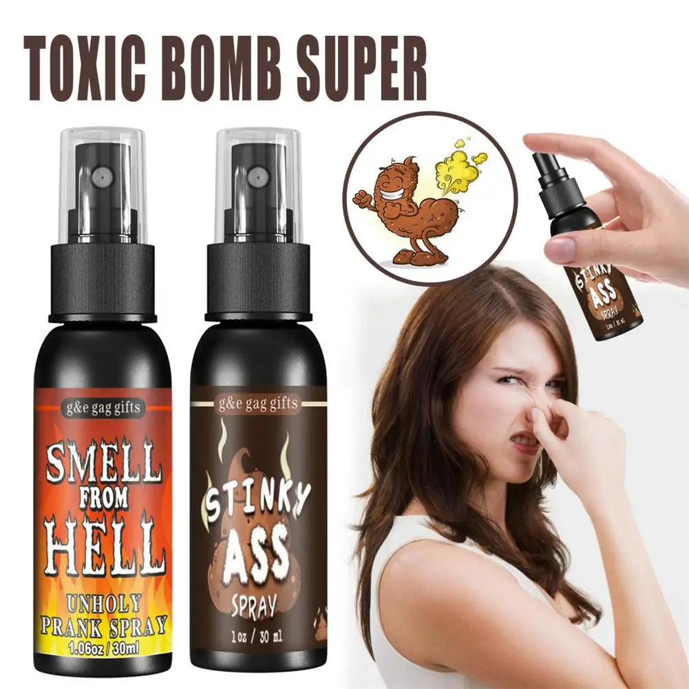 12 euros !! Spray de caca liquide, blague de pets bien sales, spray de farce pour Halloween et autres occasion, bombes pour Prank malodorant et drôles, spray puant hilarant