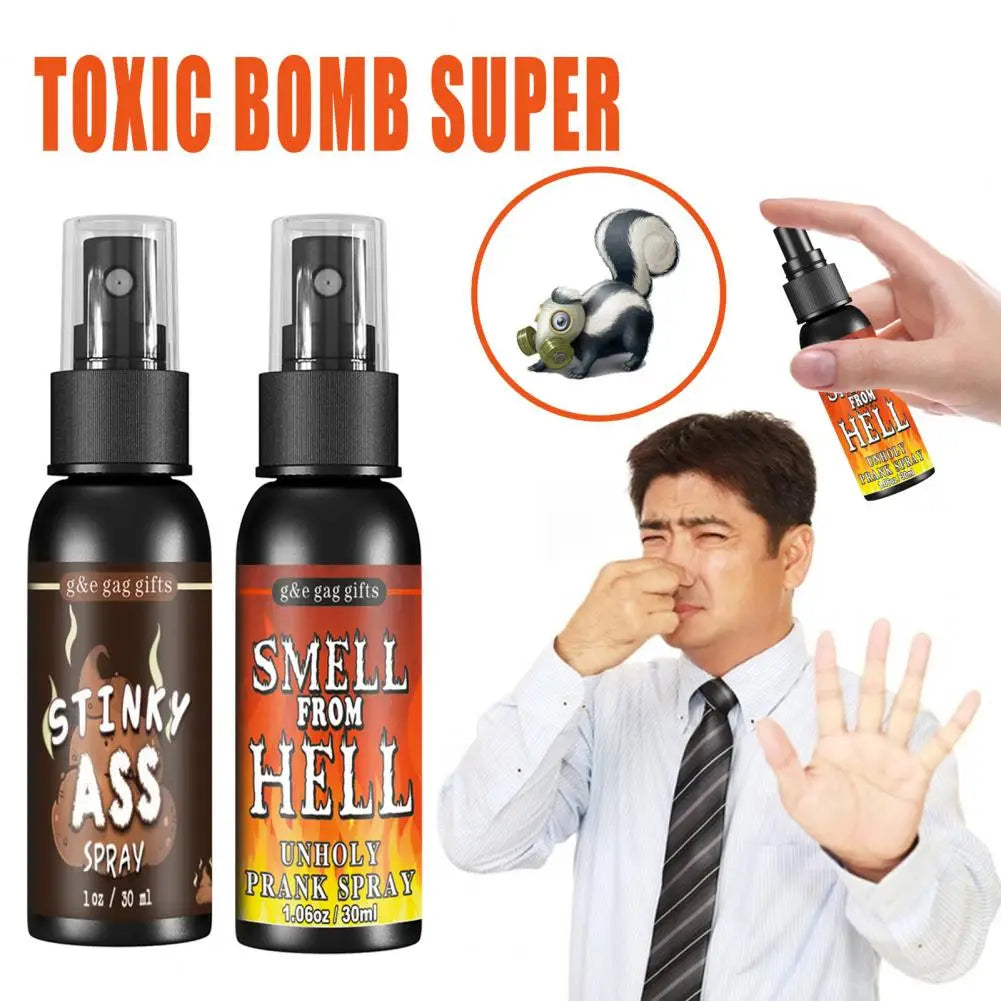 12 euros !! Spray de caca liquide, blague de pets bien sales, spray de farce pour Halloween et autres occasion, bombes pour Prank malodorant et drôles, spray puant hilarant