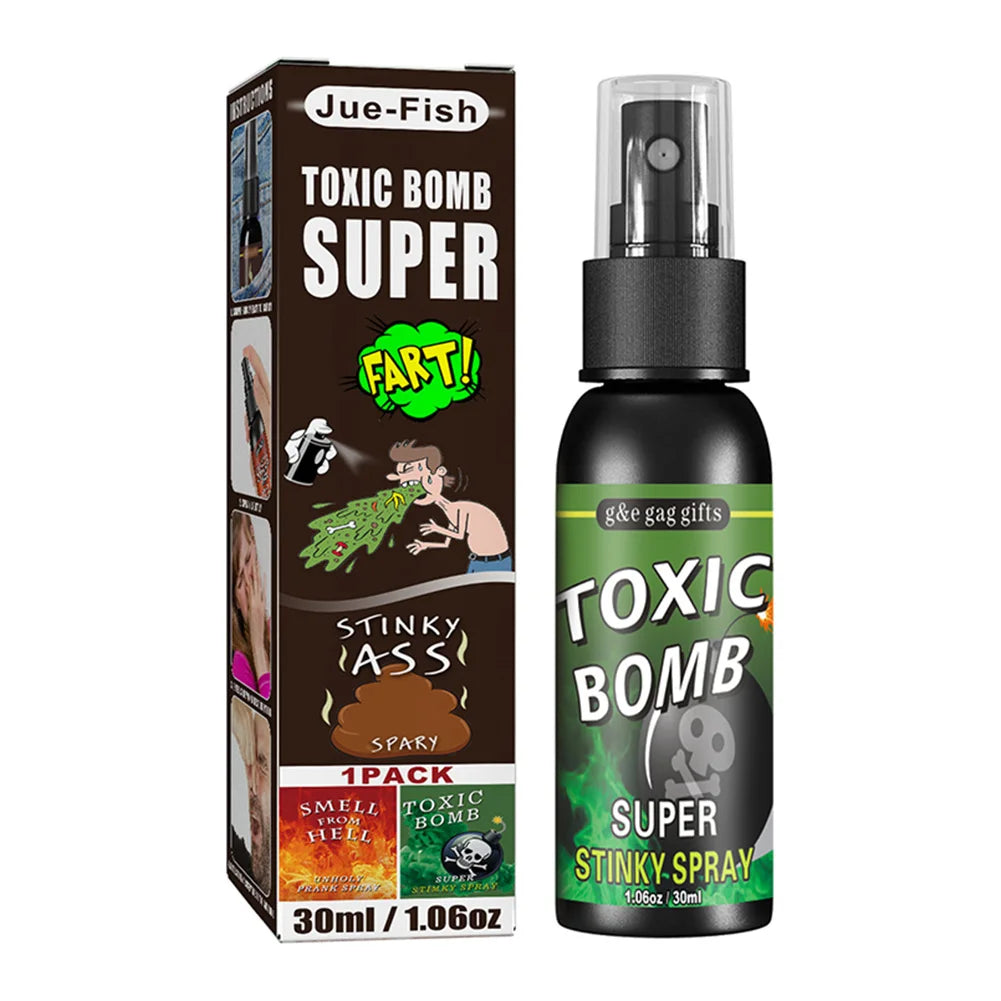 12 euros ! Spray qui pue le Pet ou le caca de 30 ml pour Blague , méga Prank ! 3 Odeurs immondes au choix. Spray bien sale et drôle ( non Toxique ) pour Halloween ou pour les pires pranks