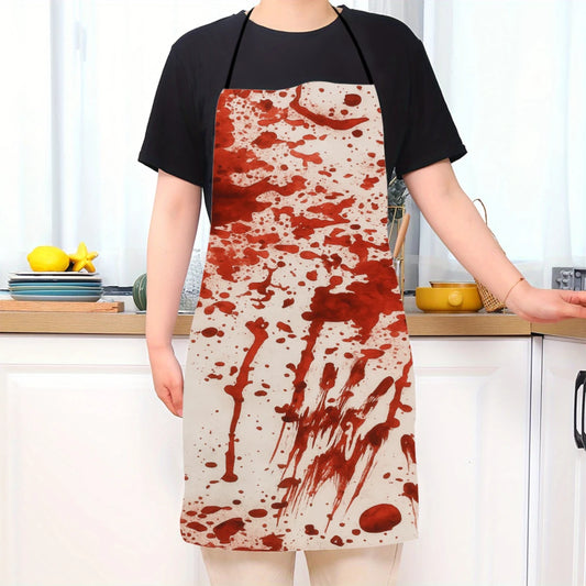 12,50 euros !! Tablier horreur éclaboussé de  faux Sang avec imprimé parfait pour Prank et Halloween